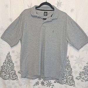 VELERO Men’s Short Sleeve Polo Shirt Solid Gray color  Size L